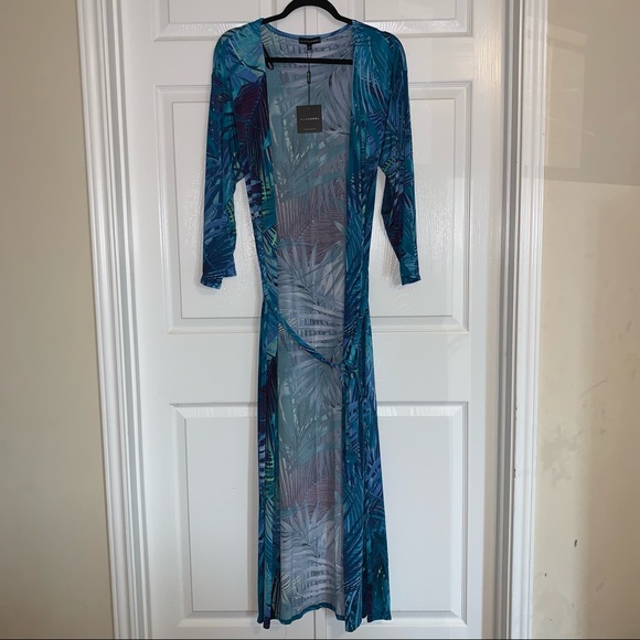 NWT JLUXLABEL Turquoise Dreams Halter & Duster Set - Picture 13 of 16